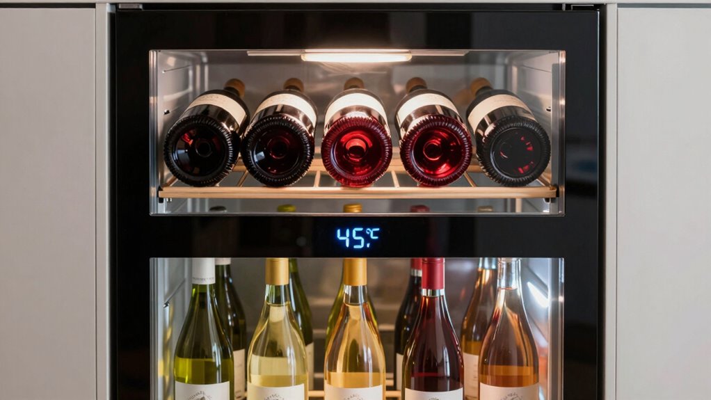 optimal dual zone wine storage