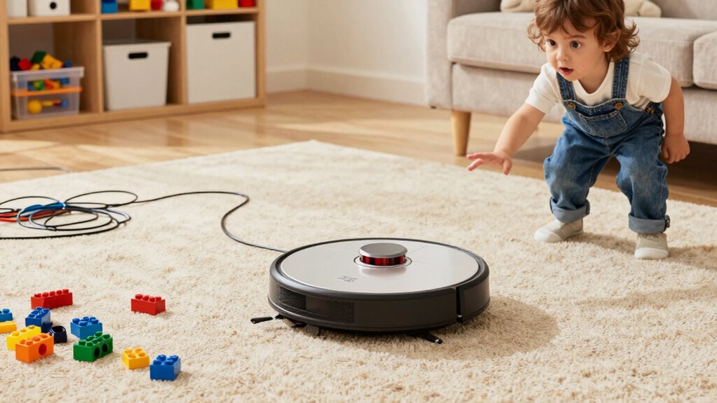 organize toys prevent vacuum clogging