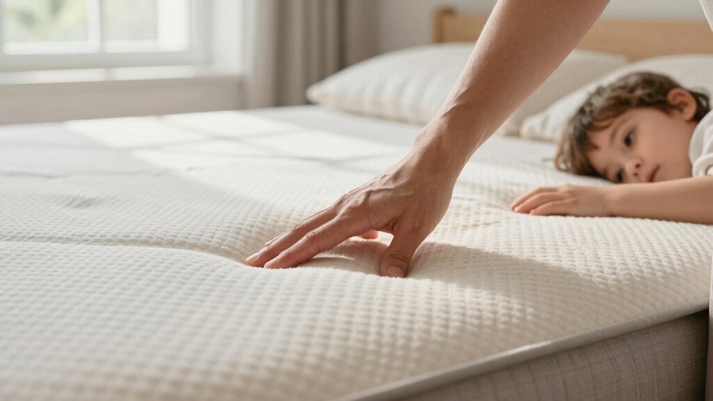 prepare child and mattress