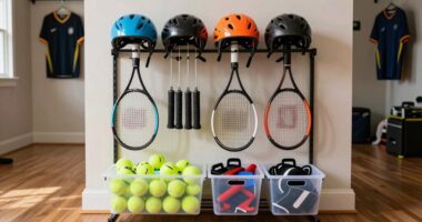 properly organize and access sports equipment