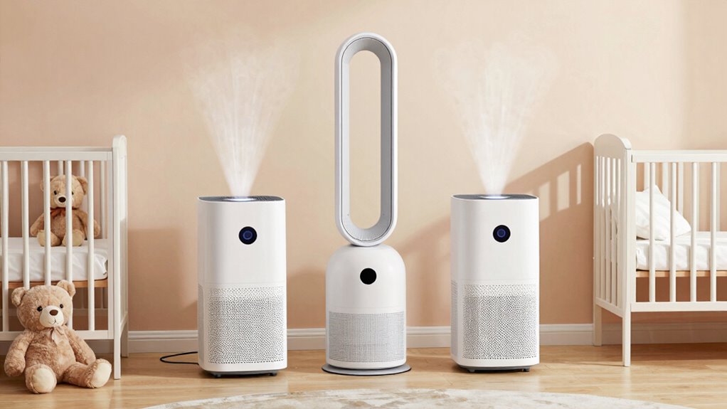 quiet nursery air purifier features