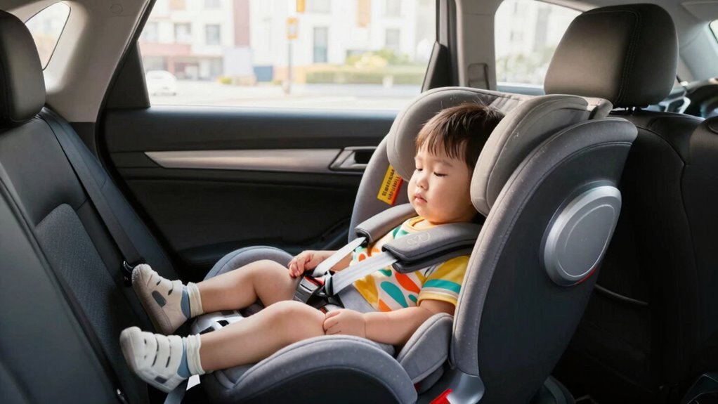 rear facing seats offer maximum safety