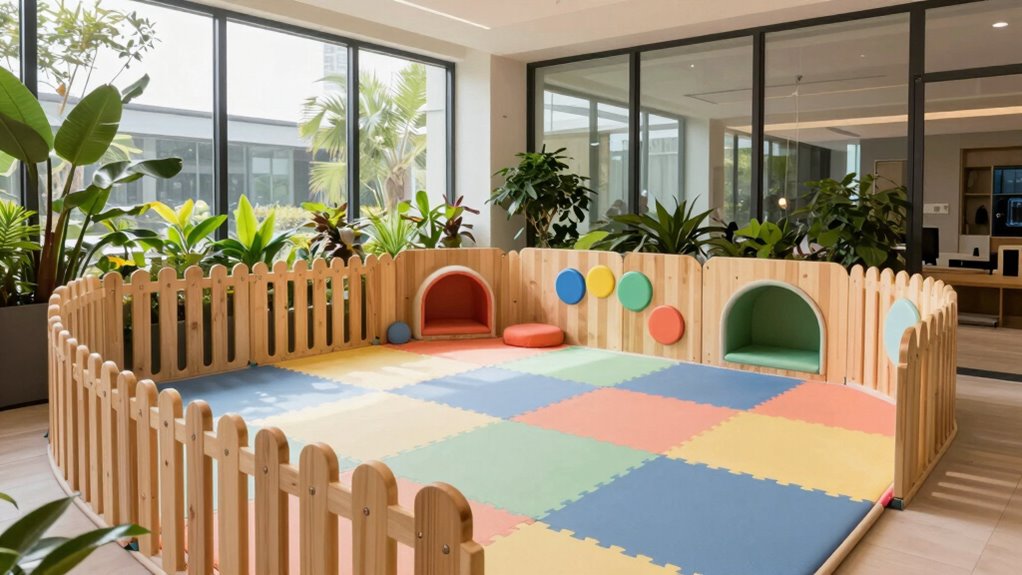 secure adaptable eco friendly play yard