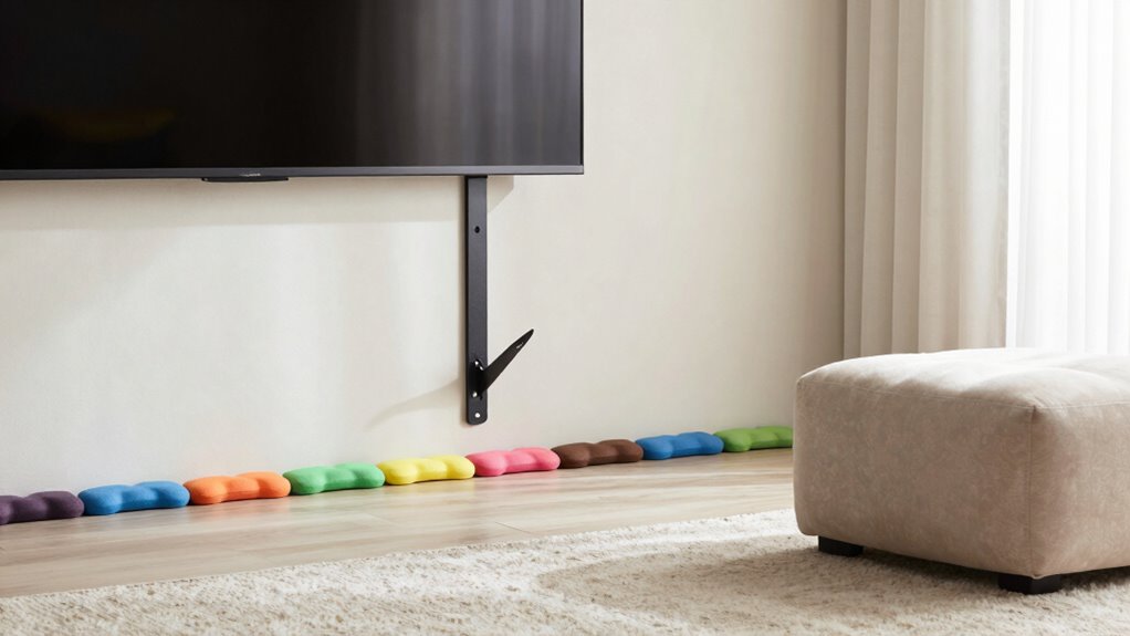 secure furniture to walls