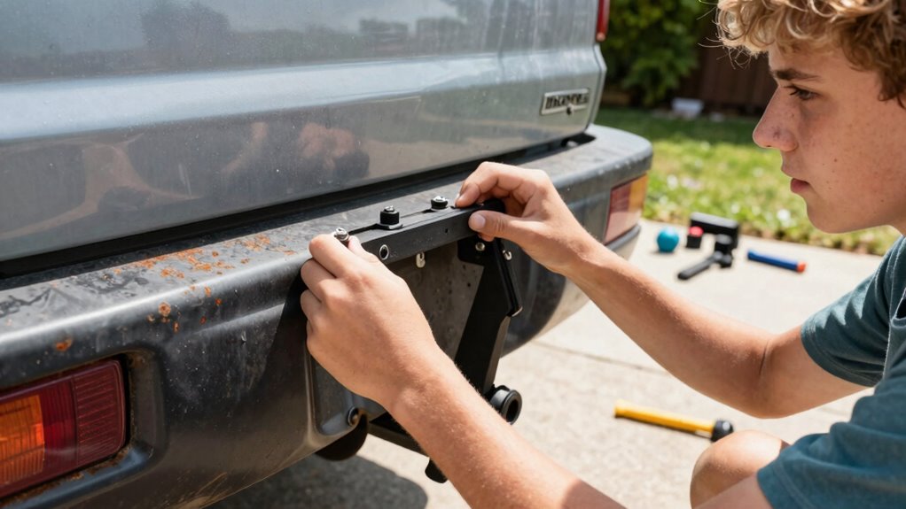 secure hitch rack installation