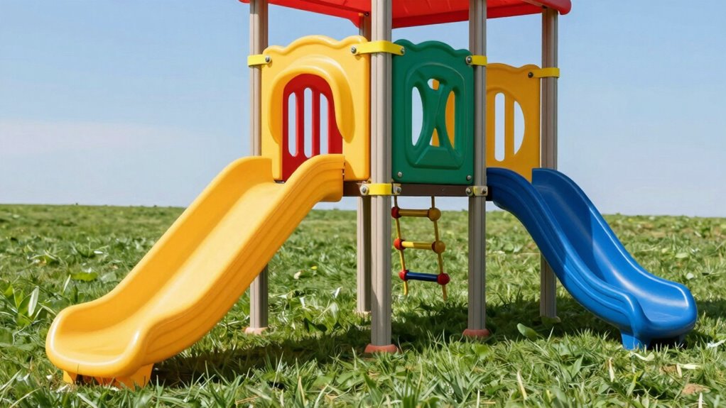 secure playset to ground