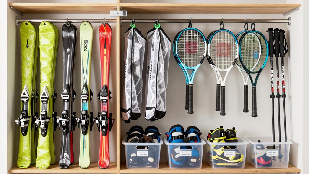 separate seasonal equipment properly