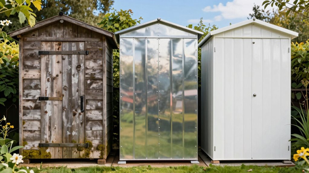 shed maintenance varies by material