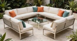 top aluminum patio sectionals