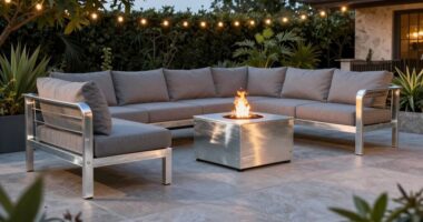 top aluminum patio sectionals