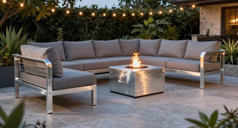 top aluminum patio sectionals