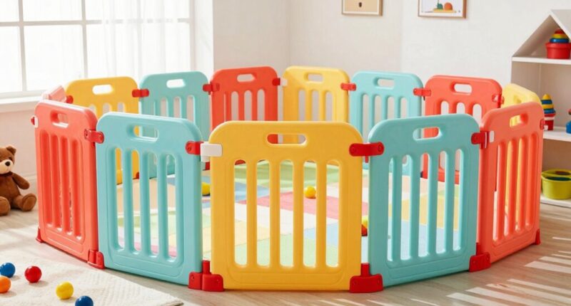 top large play yard safety gates