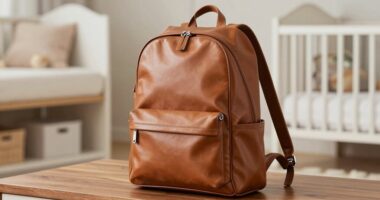 top leather backpack diaper bags