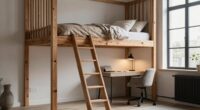 top loft bed desk combos
