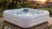 top six person inflatable hot tubs