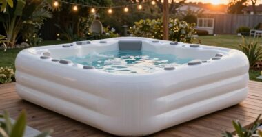 top six person inflatable hot tubs