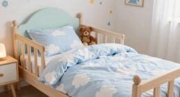top toddler bed with rails