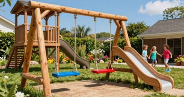 top wooden swing sets 2026
