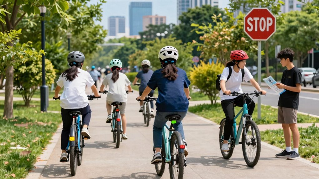 wear helmet check bike