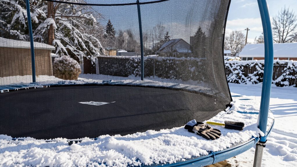 winter trampoline maintenance tips