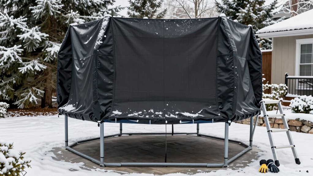 winter trampoline storage tips