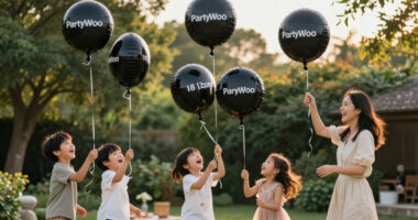 PartyWoo Black Balloons 140Pcs Different Sizes Of 18 12 10 5 Inch | Balloons For Baby Shower Birthday Graduation Casino Gaming Anniversary R